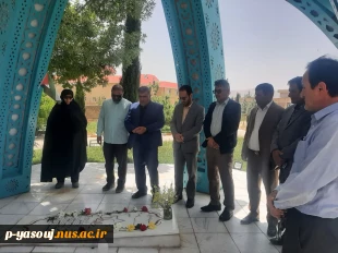 همزمان با سوم خردادماه و سالروز آزادسازی خرمشهر صورت گرفت: آیین غبارروبی و عطر افشانی قبر مطهر شهید گمنام واقع در آموزشگده ملی مهارت دختران یاسوج 2